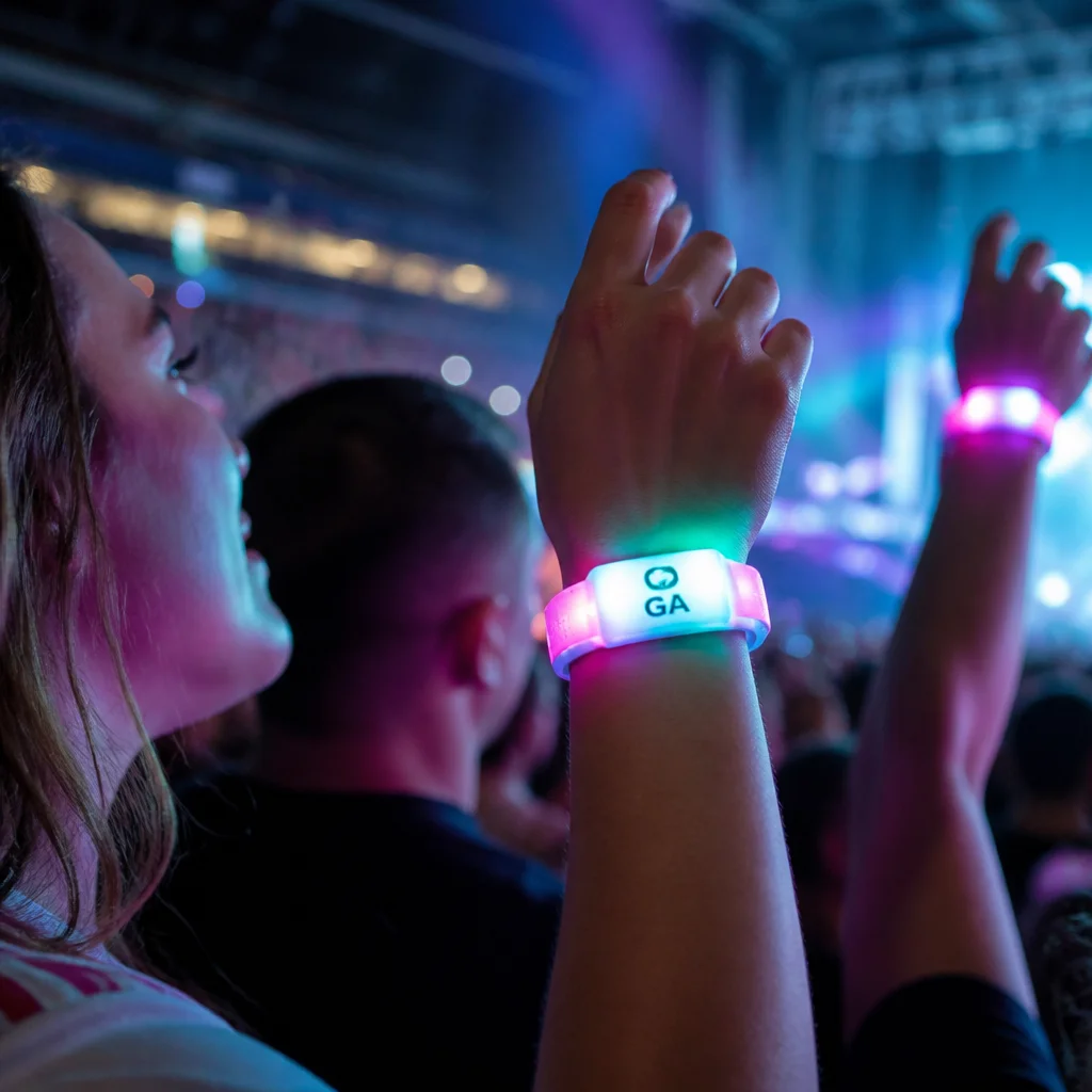 Stadium audience light sticks